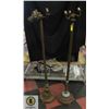 Image 1 : PAIR OF ANTIQUE FLOOR LAMPS 54" TALL