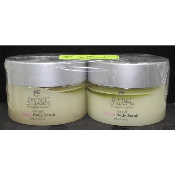 2 SECRET COLLAGEN SEA SALT VANILLA BODY SCRUB