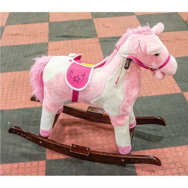 PLUSH KIDS ROCKING HORSE