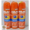 3 PACK GILLETTE FUSION ULTRA MOISTURIZING SHAVE