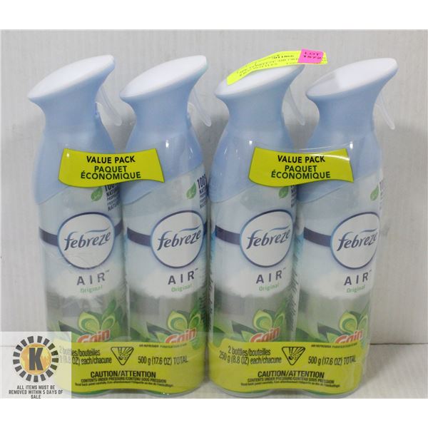 4PK FEBREEZE AIR ORIGINAL GAIN 8.8OZ BOTTLES