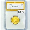 Image 1 : 1996 $10 Gold Eagle PGA - MS70