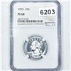 Image 1 : 1955 Washington Silver Quarter NGC - PF68