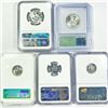 Image 2 : 1944-1955 Set (5) Graded Coins NGC, ICG - BU