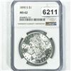 Image 1 : 1890-S Morgan Silver Dollar NGC - MS62