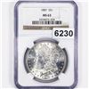 Image 1 : 1887 Morgan Silver Dollar NGC - MS63