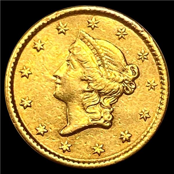 1853 Rare Gold Dollar NEARLY UNCIRCULATED