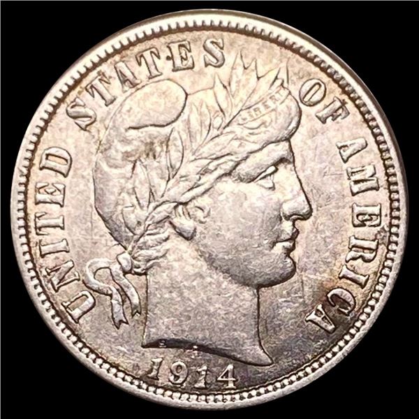 1914 Barber Dime CLOSELY UNCIRCULATED