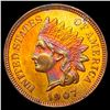 Image 1 : 1907 RD Indian Head Cent CHOICE BU