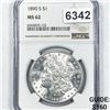 Image 1 : 1890-S Morgan Silver Dollar NGC - MS62