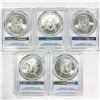 Image 2 : 2016 Set (5) Silver Eagle PCGS - MS70
