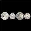 Image 2 : Misc Qaurters & Half Dollars, x4 UNCIRCULATED