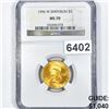 Image 1 : 1996-W Smithson $5 Gold Half Eagle NGC - MS70