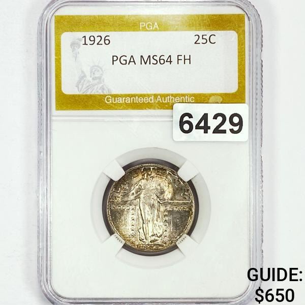 1926 Standing Liberty Quarter PGA - MS64FH