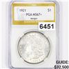 Image 1 : 1921 Morgan Silver Dollar PGA - MS67+