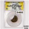 Image 1 : 1980-82-D 1C Struck O/C on Curve Clip ANACS -