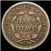 Image 2 : 1854 Arrows Seated Liberty Half Dime LIGHTLY CIRC