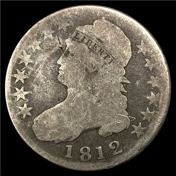 1812 Capped Bust Half Dollar NICELY CIRCULATED
