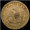 Image 2 : 1854 Arrows Seated Liberty Quarter NEARLY UNC