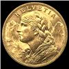Image 1 : 1930-B Swiss 25 Francs UNCIRCULATED