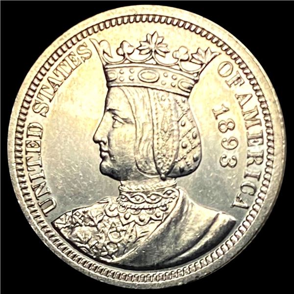 1893 Isabella Silver Quarter UNCIRCULATED