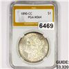 Image 1 : 1890-CC Morgan Silver Dollar PGA - MS64