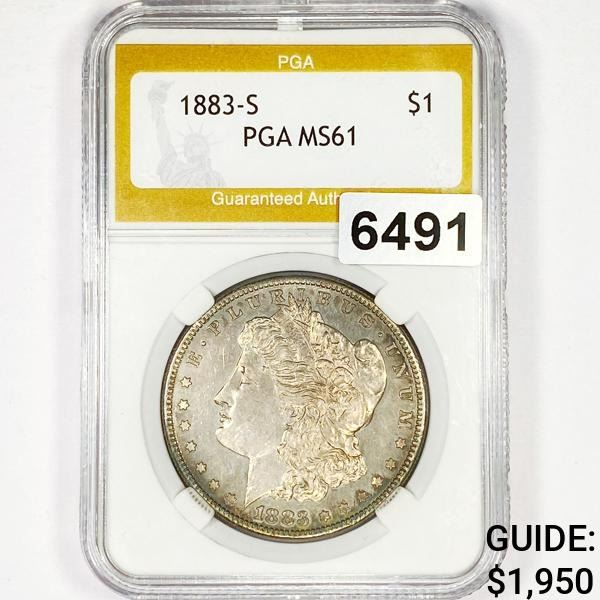 1883-S Morgan Silver Dollar PGA - MS61