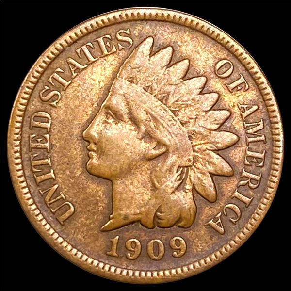 1909-S Indian Head Cent ABOUT UNCIRCULATED
