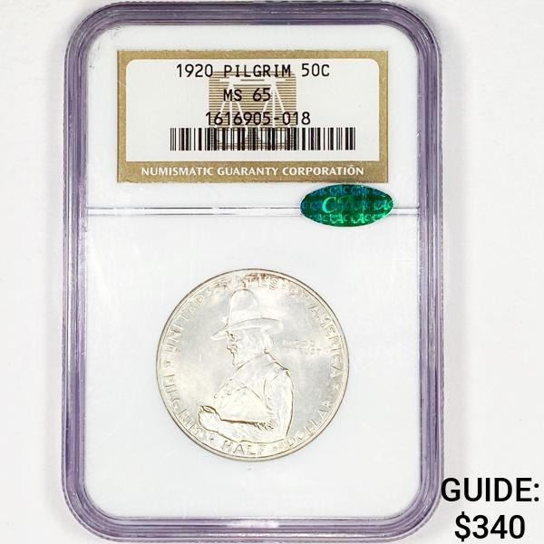 1920 Pilgrim Half Dollar NGC - MS65