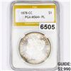 Image 1 : 1878-CC Morgan Silver Dollar PGA - MS64+ PL