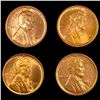 Image 1 : RD Wheat Cents, x4 UNCIRCULATED