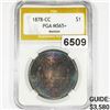 Image 1 : 1878-CC Monster Morgan Silver Dollar PGA - MS65+