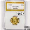 Image 1 : 1989 $10 Gold Eagle PGA - MS70