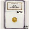 Image 1 : 1854 Type 2 Rare Gold Dollar NGC - AU53