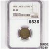 Image 1 : 1858 Lg Letters Flying Eagle Cent NGC - XF40