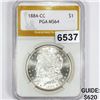 Image 1 : 1884-CC Morgan Silver Dollar PGA - MS64