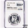 Image 1 : 1956 Type 2 Franklin Half Dollar NGC - PF68