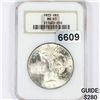 Image 1 : 1923 Silver Peace Dollar NGC - MS65