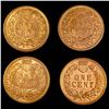 Image 2 : RD Indian Cents, x4 UNCIRCULATED