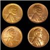 Image 1 : RD Wheat Cents, x4 UNCIRCULATED