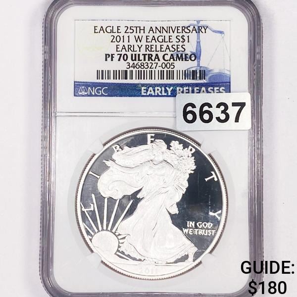 2011-W Silver Eagle NGC - PF70 UC