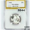 Image 1 : 1943 DDO, FS-102 Washington Silver Quarter