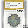 Image 1 : 1892 Barber Half Dollar PGA - MS64+
