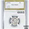 Image 1 : 1916 Buffalo Nickel PGA - MS64