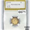 Image 1 : 1924 Wheat Cent PGA - MS65 RB