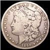 Image 1 : 1890-CC Morgan Silver Dollar NICELY CIRCULATED