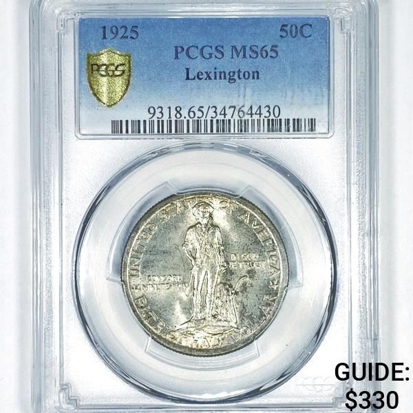 1925 Lexington Half Dollar PCGS - MS65