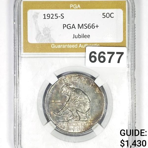 1925-S Jubilee Half Dollar PGA - MS66+