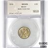 Image 1 : 1919 Wheat Cent SEGS - MS67