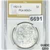 Image 1 : 1921-D Morgan Silver Dollar PGA - MS63+